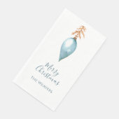 シンプルユニーク植物青い水色クリスマス (コーナー)