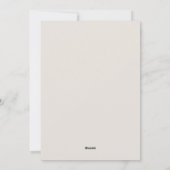 シンプルユニーク ワンフォト ホリデー カード (裏面)