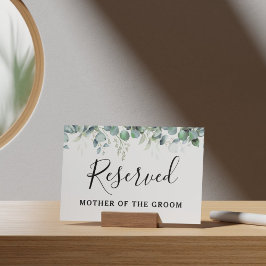 シンプルユーカリプトゥスグリーンリーウェディングパーティー ポスター