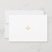 シンプルユーカリプトゥスグリーンリー正教会の葬儀 サンキューカード (裏面)