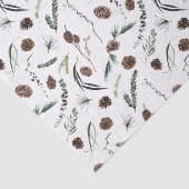 シンプルユーカリプトゥスパインコーンウォーターカラークリスマス 薄葉紙 (詳細)