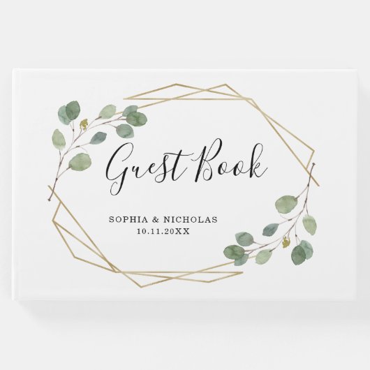 シンプルユーカリプトゥス | 幾何学模様 ゲストブック (正面)