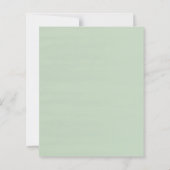 シンプルユーカリ水の色の緑の結婚森のinvi (裏面)