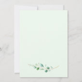 シンプルユーカリ結婚グリネリー 招待状 (裏面)