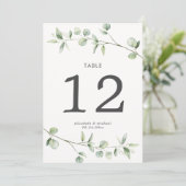 シンプルユーカリ結婚ラージ表番号 (スタンド正面)