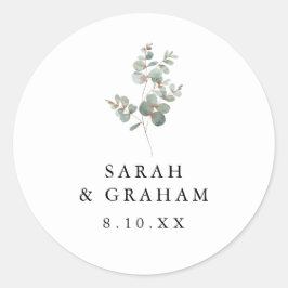 シンプルユ結婚ーカリプタス ラウンドシール