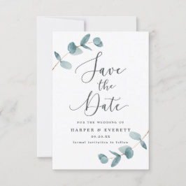 シンプルユ葉ーカリカリと書道結婚の セーブザデート