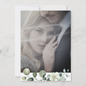 シンプルユ離れーカリユニエリー写真結婚ズ 招待状 (裏面)