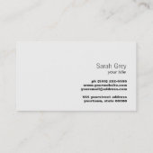 シンプルヨガ仲介ポーズ名刺 名刺 (裏面)