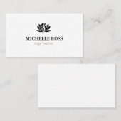 シンプルヨガ 名刺 (正面/裏面)