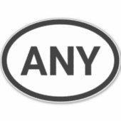 シンプルヨーロモダンッパスタイルカスタムカントリーシティ シール (正面)