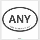 シンプルヨーロモダンッパスタイルカスタムカントリーシティ シール (シート)