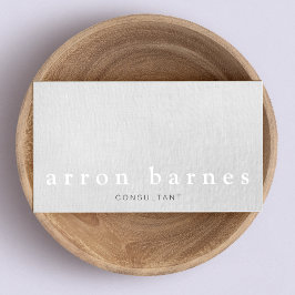 シンプルライトグレイモダンミニマリスト 名刺