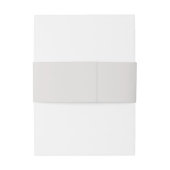 シンプルライトグレイ結婚モノグラム 招待状ベリーバンド (裏面例)