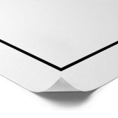 シンプルライトグレーモノグラムエレガントウェディング ポスター (角)