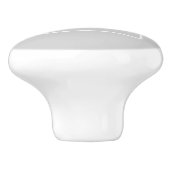 シンプルライトグレーモノグラム セラミックノブ (側面)