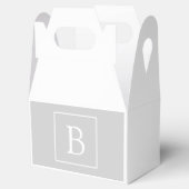 シンプルライトグレーモノグラム フェイバーボックス (オープン)