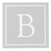 シンプルライトグレーモノグラム フォトキューブ (右)