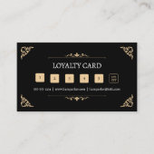 シンプルライトタンヴィンテージ理髪店 ロイヤリティカード (正面)