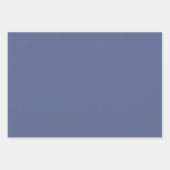 シンプルライトダークペリウィンクルブルーバイオレットシェード ラッピングペーパーシート (正面3)