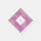 シンプルライトパープル細かい大理石モノグラモダンム スタンダードカクテルナプキン (角)