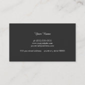 シンプルライトピンクメイクアップアーティスト美しいサロン 名刺 (裏面)