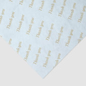 シンプルライトブルーサンキュー金ゴールド 薄葉紙 (詳細)