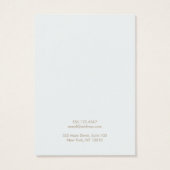 シンプルライトブルーネックレス表示カード (裏面)