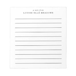 シンプルライニング名前をカスタムする ノートパッド