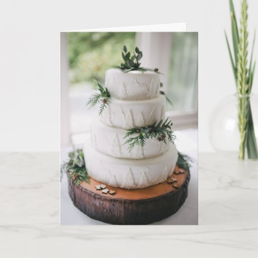 シンプルライフスタイルシャビー結婚シック挨拶 カード (正面)