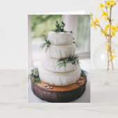 シンプルライフスタイルシャビー結婚シック挨拶 カード (黄色い花)