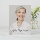 シンプルライフセレブレーション写真葬 招待状 (スタンド正面)