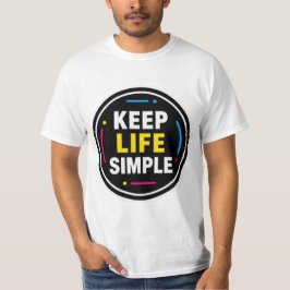 シンプルライフミニマリスト グラフィックTシャツ Tシャツ