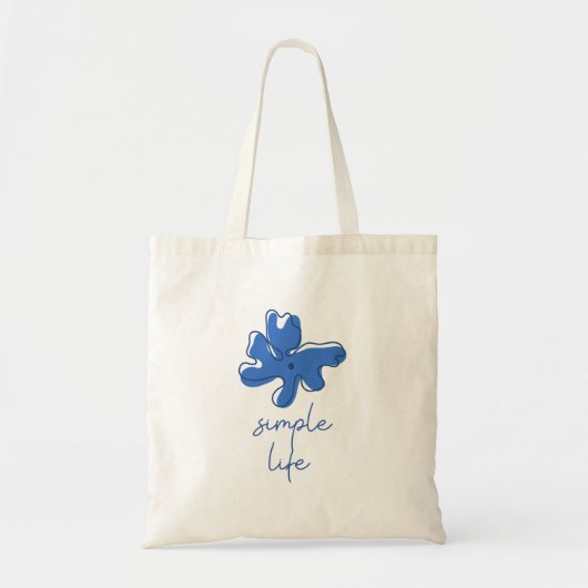 シンプルライフ ミニマリズム トートバッグ (正面)