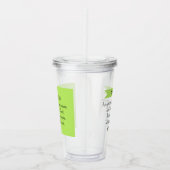 シンプルライムグ頼リーン神バイブル聖句 アクリルタンブラー (右)