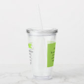 シンプルライムグ頼リーン神バイブル聖句 アクリルタンブラー (左)