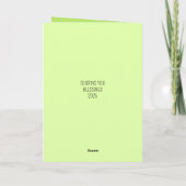 シンプルライムグ頼リーン神バイブル聖句 カード (裏面)