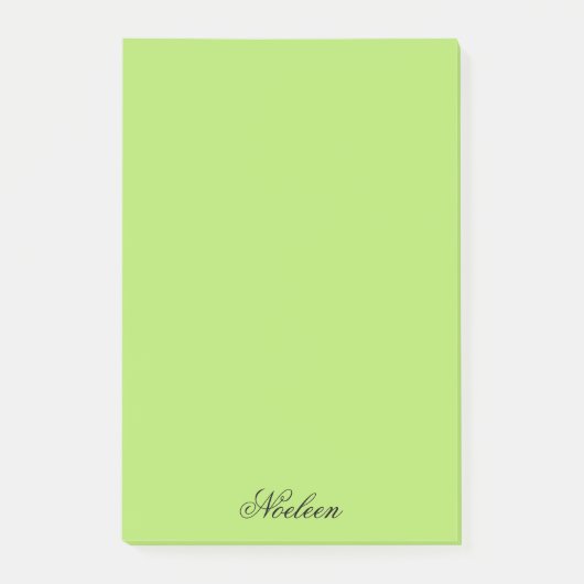 シンプルライム色名前をカスタムする ポストイット (正面)