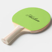 シンプルライム色名前をカスタムする 卓球ラケット (正面アングル)