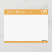 シンプルラインレスオレンジレシピ ポストカード (裏面)