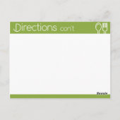 シンプルラインレスグリーンレシピ ポストカード (裏面)