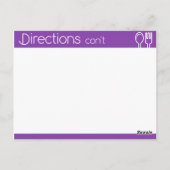 シンプルラインレスパープルレシピ ポストカード (裏面)