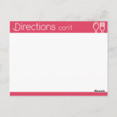 シンプルラインレスピンクレシピ ポストカード (裏面)