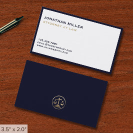 シンプルラグジュアリー弁護士 名刺