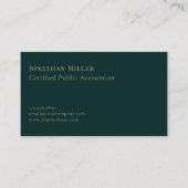 シンプルラグジュアリー金ゴールドコンパスロゴ 名刺 (正面)