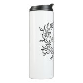 シンプルラブスクリプト植物性リースカップルギフト タンブラー (回転左)