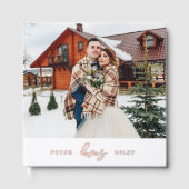 シンプルラブスクリプト2枚結婚の写真 ゲストブック (正面)