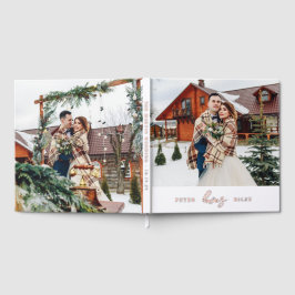 シンプルラブスクリプト2枚結婚の写真 ゲストブック