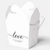 シンプルラブスクリプ結婚トのカスタム フェイバーボックス (オープン)