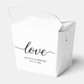 シンプルラブスクリプ結婚トのカスタム フェイバーボックス (裏面サイド)